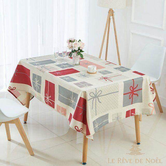Nappe de Noël en tissu rectangulaire