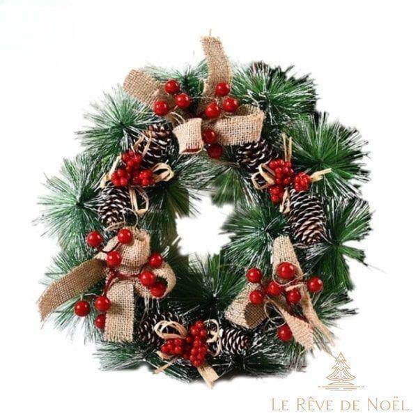 Couronne De Noël porte d'entrée