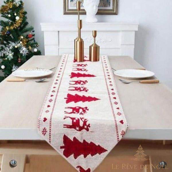 Chemin de table Noël décoratif