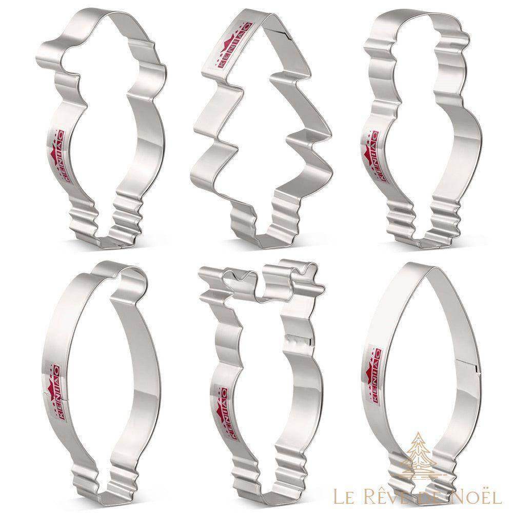Lot de 6 Emporte-Pièces de Noël