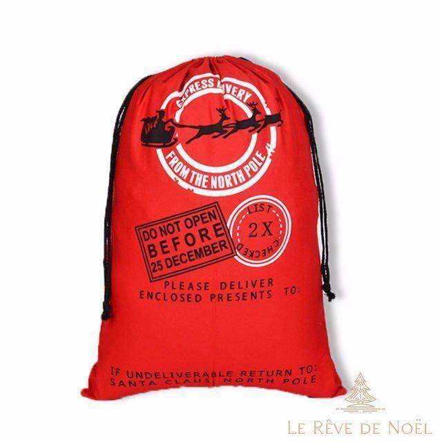Hotte de Noël - Rouge