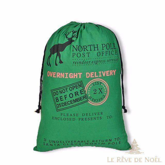 Hotte du Père Noël - Vert