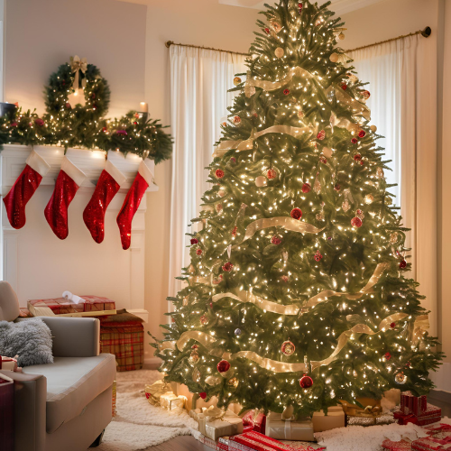 Décorer son sapin de Noël avec des rubans