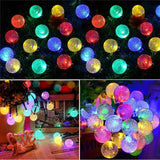 Guirlande solaire à boules multicolores effet cristal - photo 6