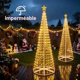 Sapin lumineux extérieur à LED avec étoile - photo 5