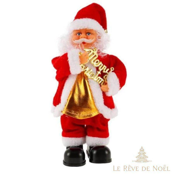 Décoration Automate Père Noël Musical Et Lumineux - Occasion Fonctionnelle - Pour Fêtes De Noël