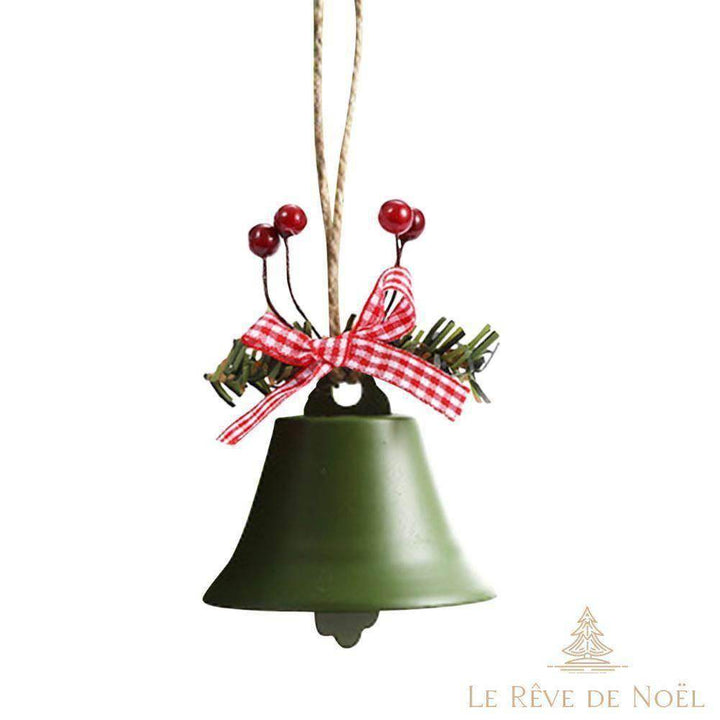 Cloche de Noël en Métal : Cloche Verte