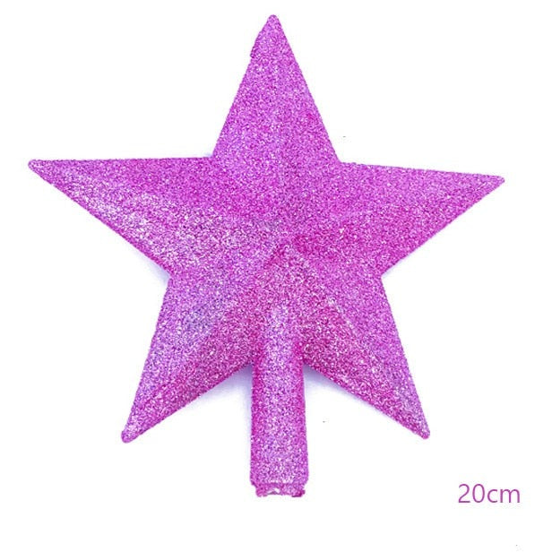 Cimier pointe de sapin étoile - Différentes couleurs