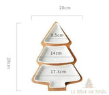Schéma des dimensions du plateau sapin à 3 compartiments : 20x28 cm, largeurs 9,5 à 17,3 cm
