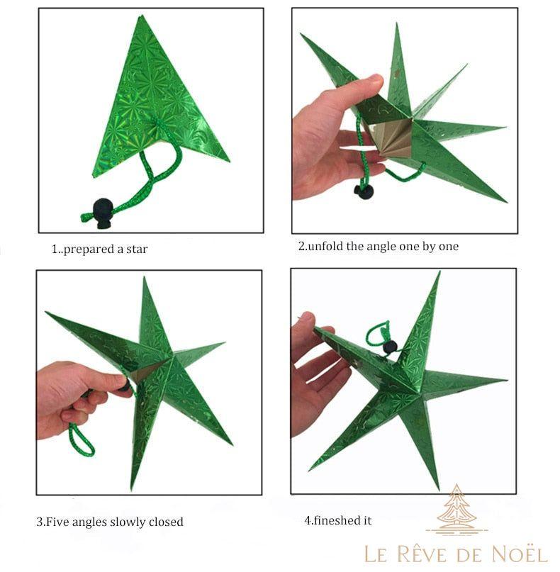 Étoile de Noël en Papier