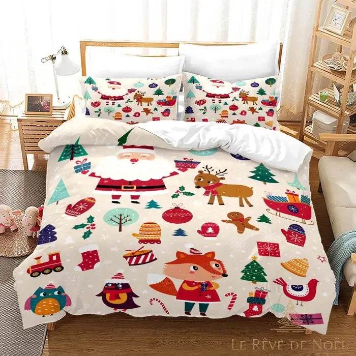 Sapin De Noël Housse De Couette Enfants Thème De Noël Parure De Lit Sapin De Noël Housse De Couette Enfants Thème De Noël Parure De Lit