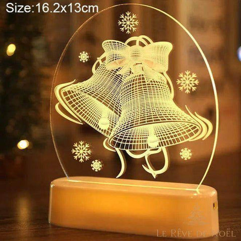 Veilleuse De Noël Musicale LED | Alimentation USB Ou Piles | Lumière Douce Pour Maison Et Jardin | Décoration Festive (Blanc)