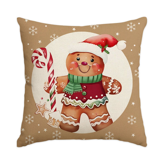 Housse coussin biscuit Noël