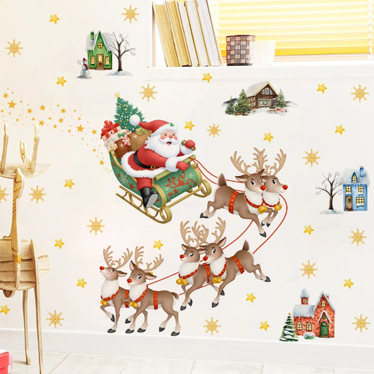 Stickers traineau Père Noël