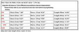 Tableau des tailles de la robe bébé : poitrine, manche et longueur de 3 à 24 mois