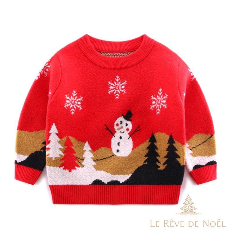 Pull de Noël  enfant fille