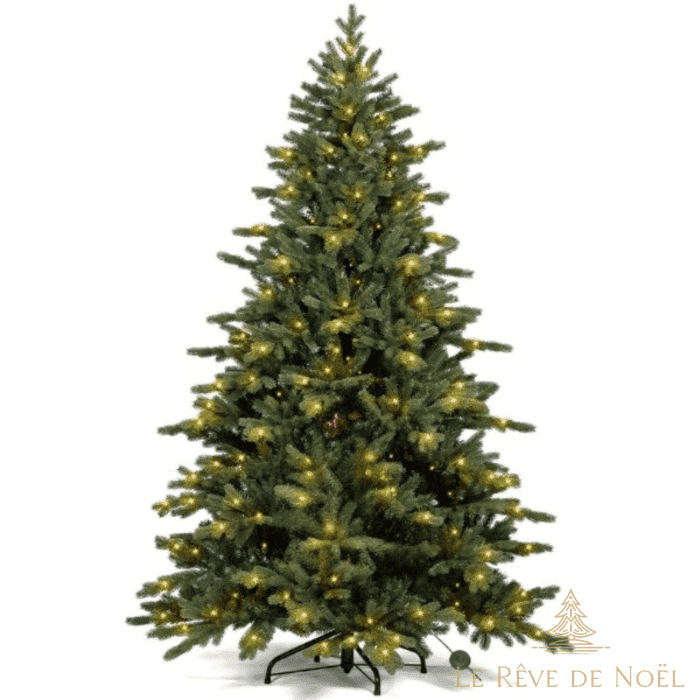 Sapin de Noël artificiel vert lumineux