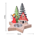 Schéma des dimensions du bougeoir étoile modèle ange : 12 cm de haut sur 12 cm de large