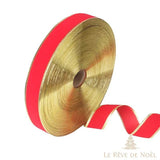 Ruban rouge de Noël rouleau