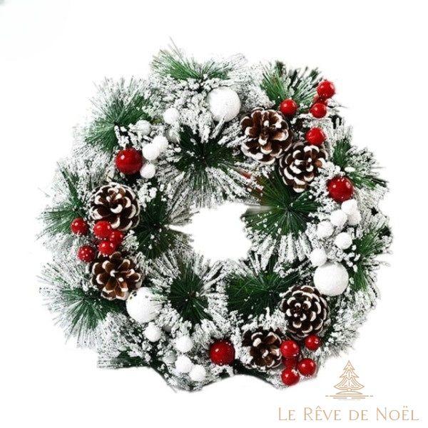 Couronne De Noël porte extérieure