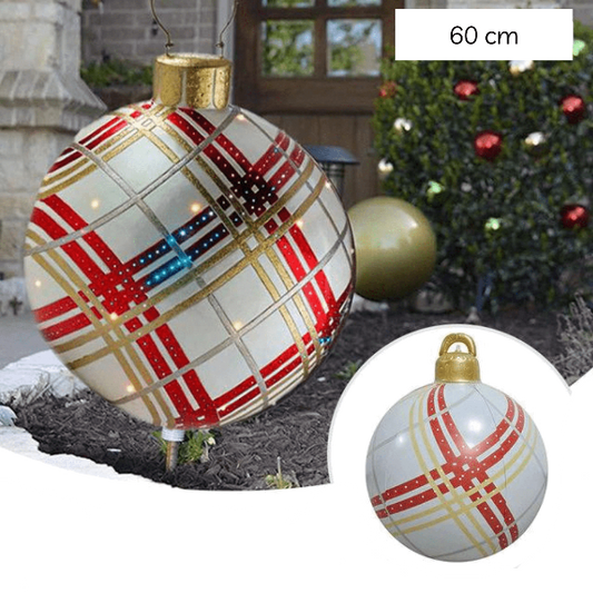 Boule de Noël gonflable 60 cm - Carreaux