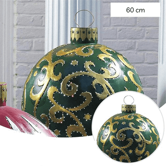 Boule de Noël gonflable 60 cm - Verte