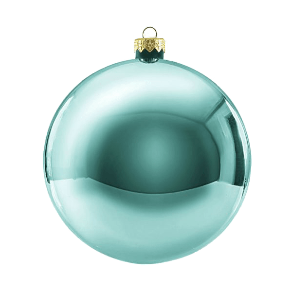 Boule de Noël standard brillante - Bleu clair