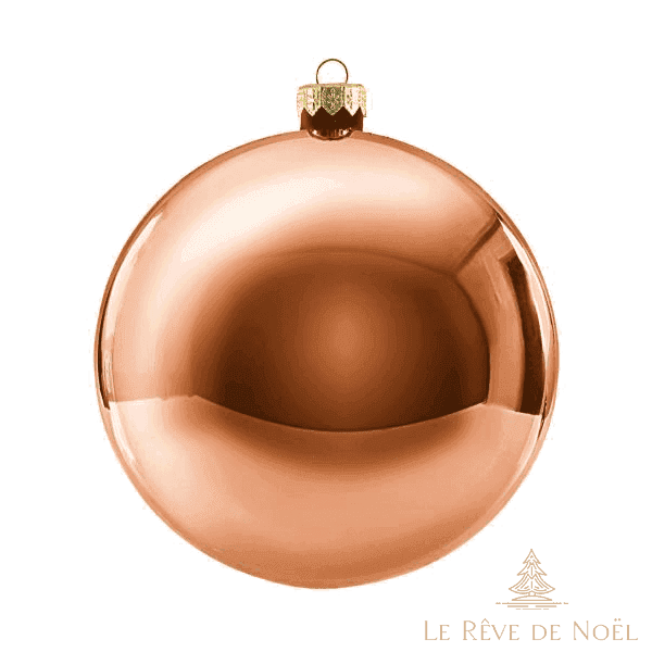 Boule de Noël standard brillante - Cuivre
