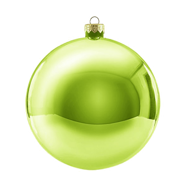 Boule de Noël standard brillante - Vert clair