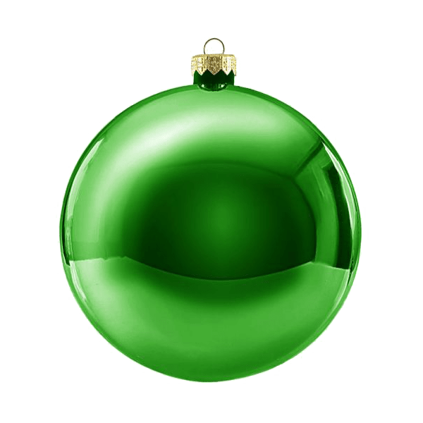 Boule de Noël standard brillante - Vert foncé