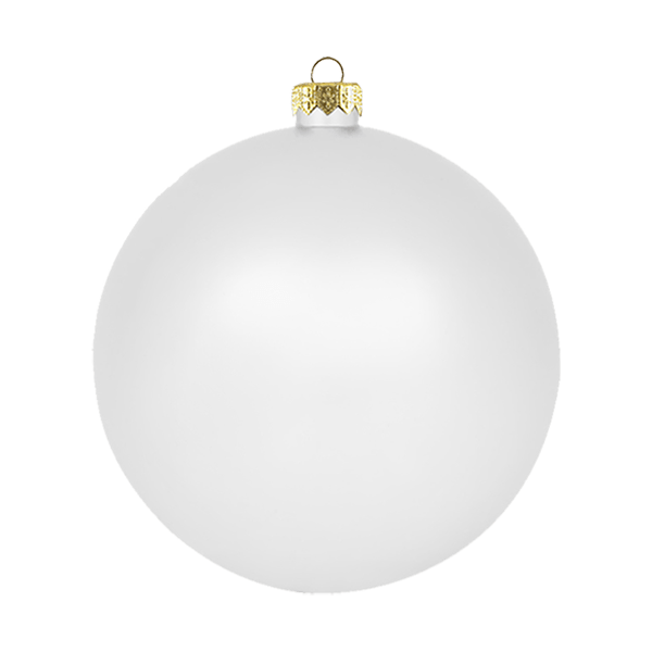 Boule standard matte - Blanc - Décorations de Noël