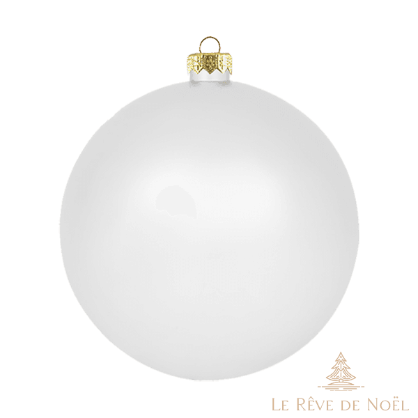 Boule standard matte - Blanc - Décorations de Noël