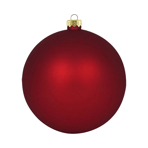 Boule standard matte - Bordeaux - Décorations de Noël