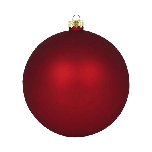 Boule standard matte - Bordeaux - Décorations de Noël