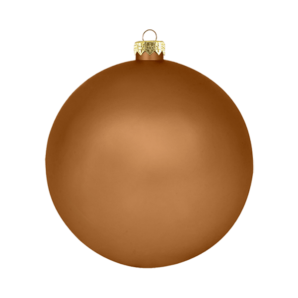 Boule standard matte - Cuivre - Décorations de Noël