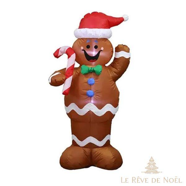 Structure de Noël gonflable - Bonhomme Pain d'épices