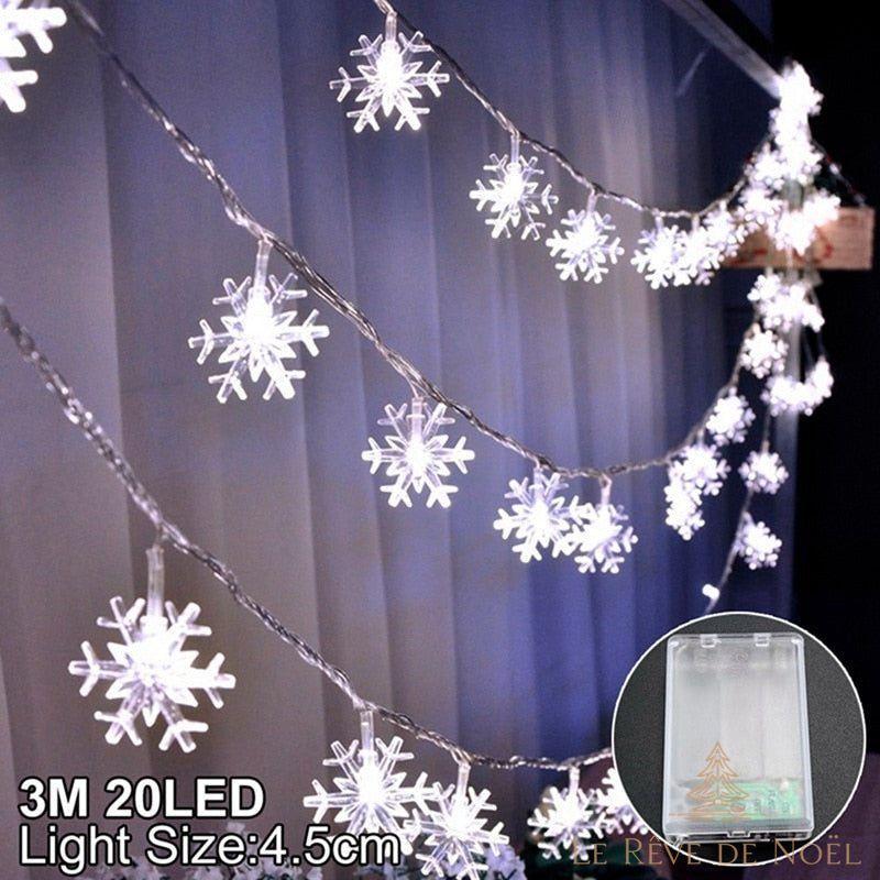 Guirlande de Noël Leds Flocons