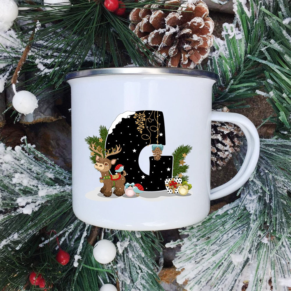 Mugs Tasse de Noël - Lettre au choix