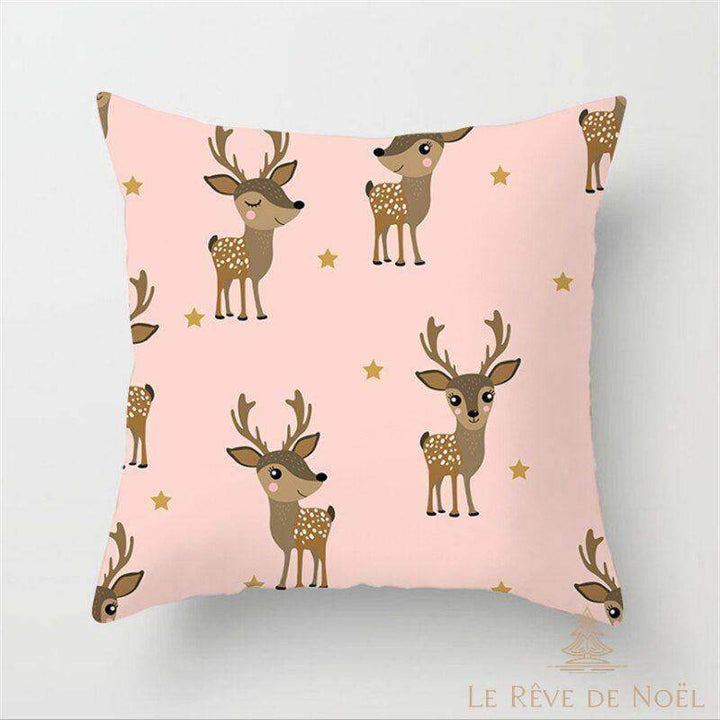 Housse de coussin renne