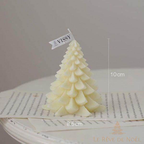 Bougie de Noël - Sapin blanc