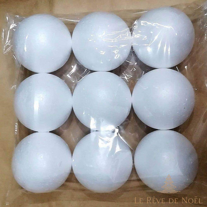 Boules en polystyrène :  Boules rondes