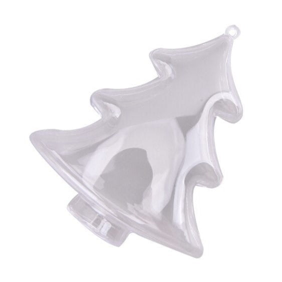 Forme en plastique transparent en deux parties : Sapin