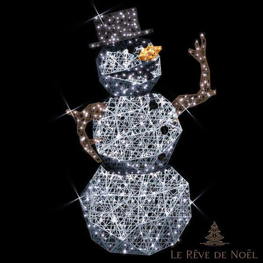 Bonhomme de neige illuminé