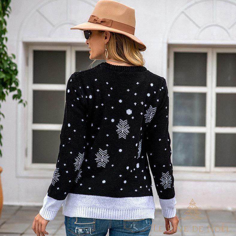 Pull De Noël Pour Femme – Sweat à Manches Longues Imprimé Renne, Décontracté Et Confortable