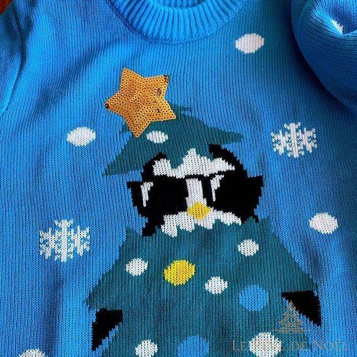 Pull de Noël femme - Pingouin star