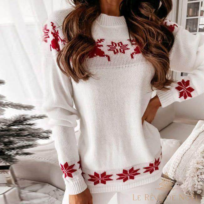 Noël Femme Habit Noel Pull Noel Femme Vetement Femme De Noel Pull De Noël Femme Rouge Et