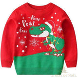 Pull de Noël enfant - Dinosaure