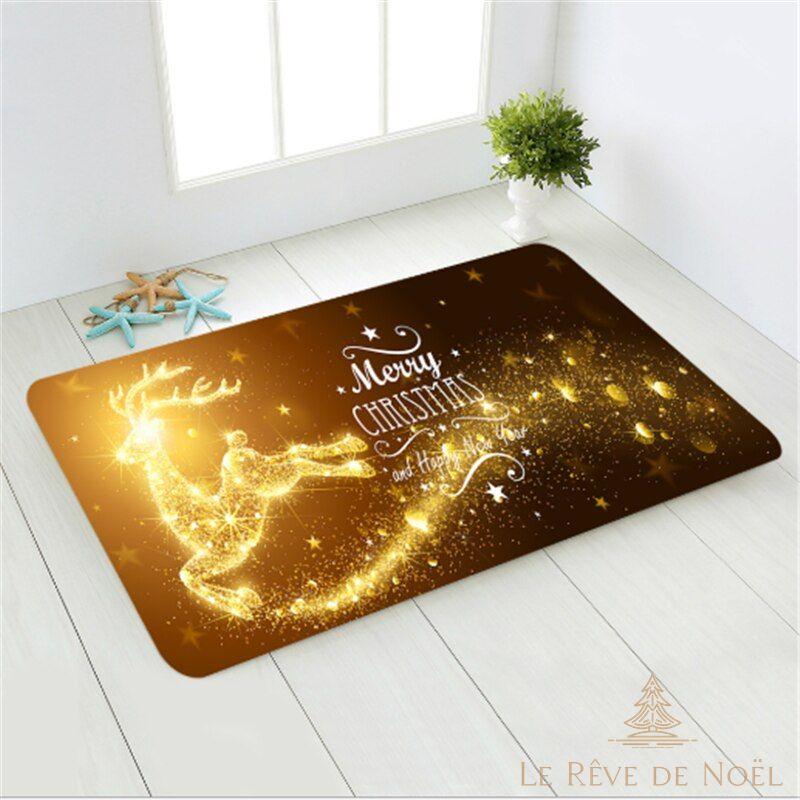 Tapis de Noël - Renne illuminé
