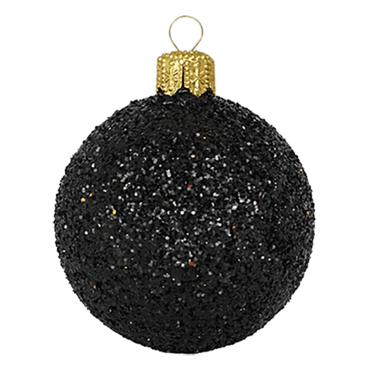 Boule standard pailletée - Noir - Décorations de Noël