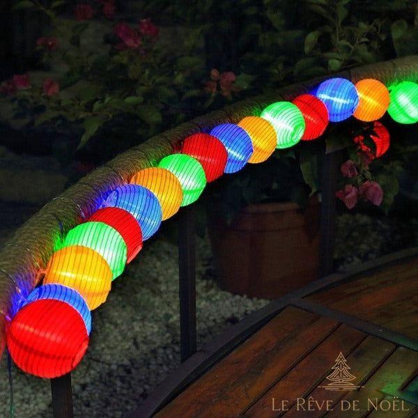 Guirlande lumineuse - Lanternes multicolores
